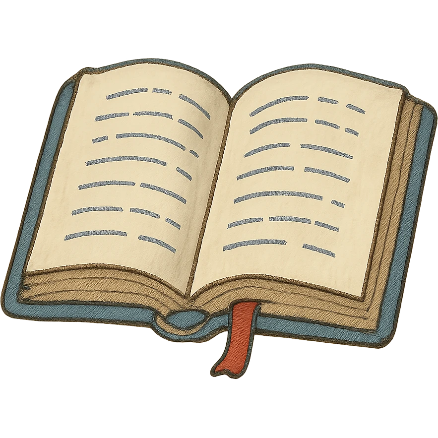icon representing book or literature genre emoji