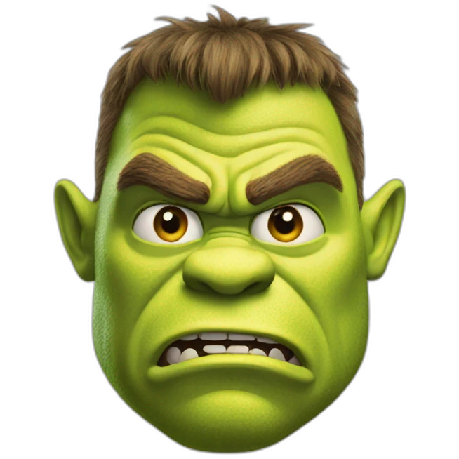 angry shrek emoji