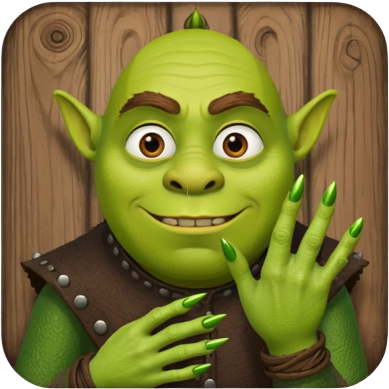 Shreck with nails emoji