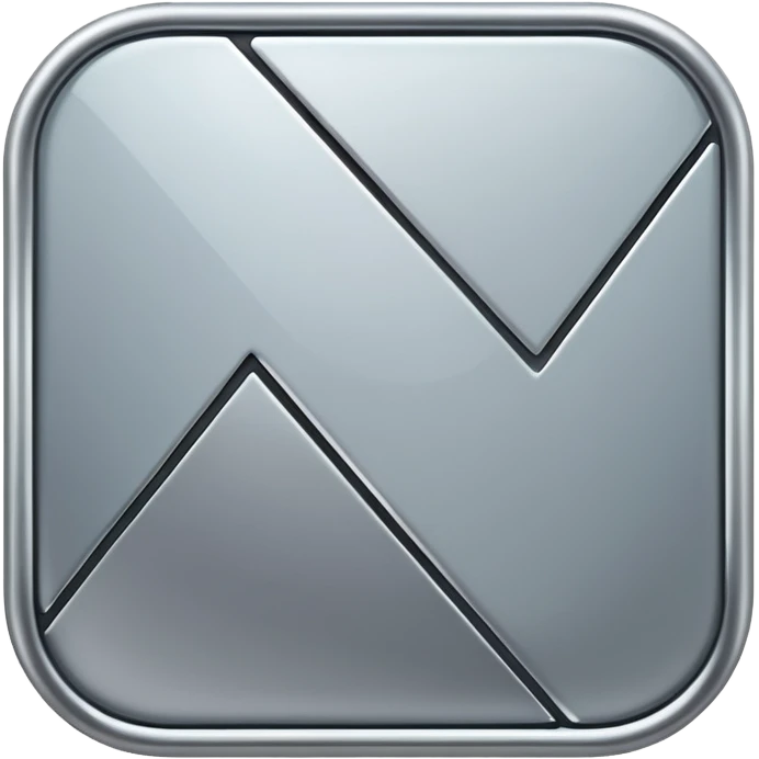 silver metal abstract icon emoji