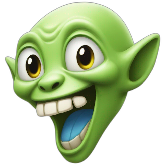 alien laughing emoji