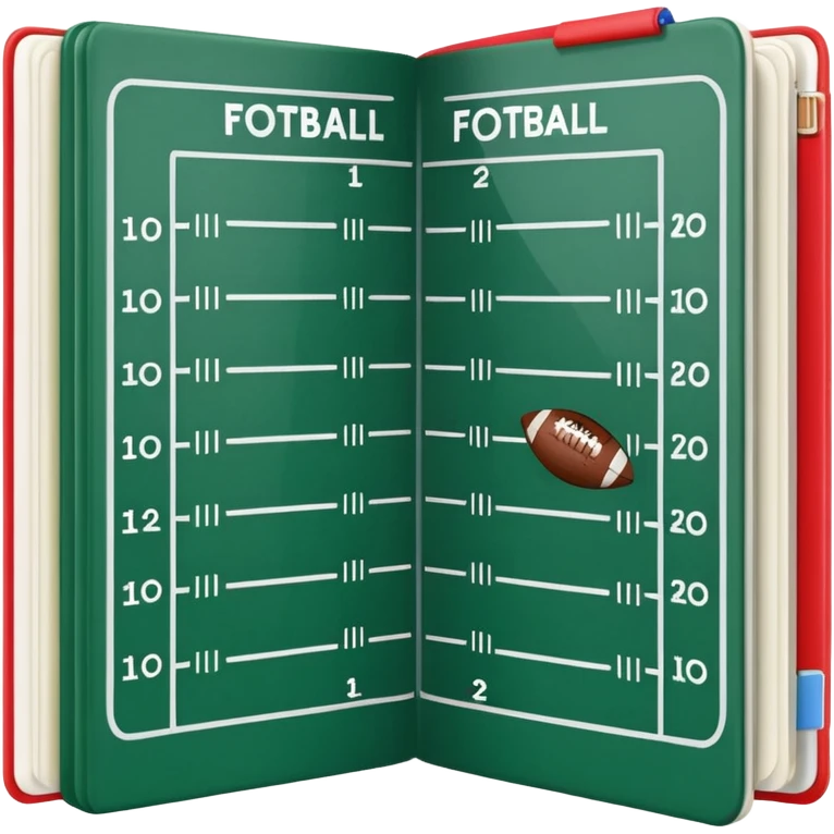 amercian football playbook emoji