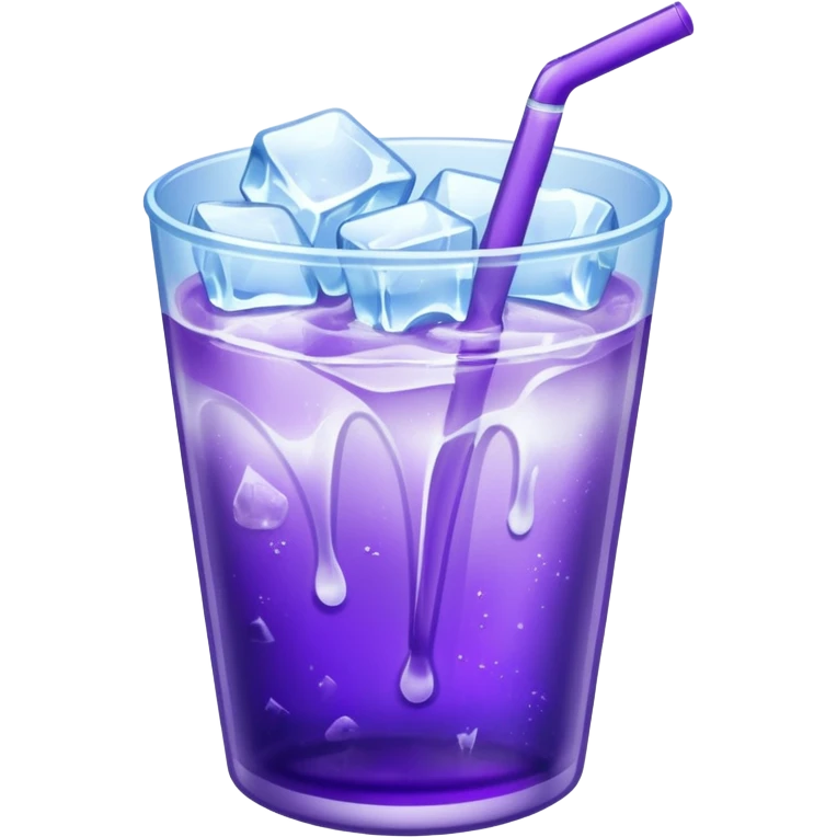 Double Cup with lean in it and ice emoji