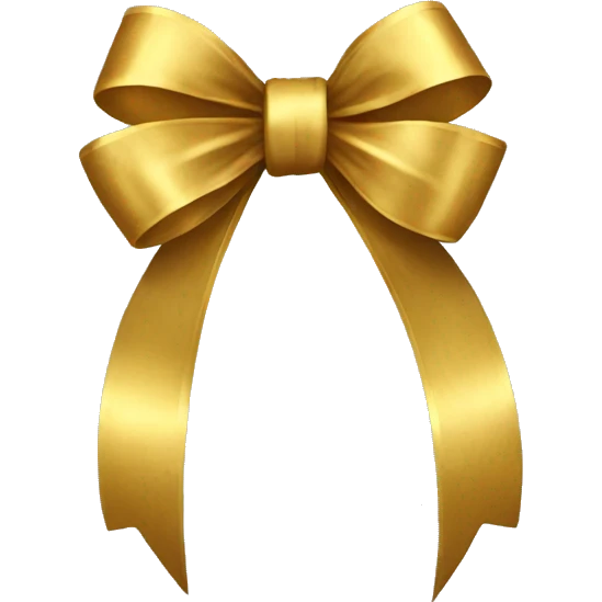 gold bow emoji