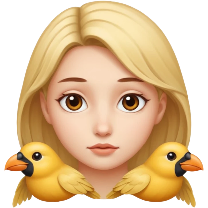 bird face type girl emoji