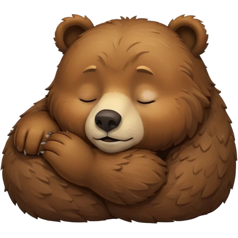 a bear sleeping  emoji