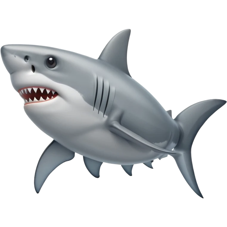 Farting shark emoji