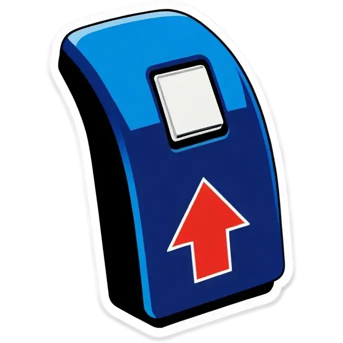 Blaue ladesäule für Elektroautos emoji