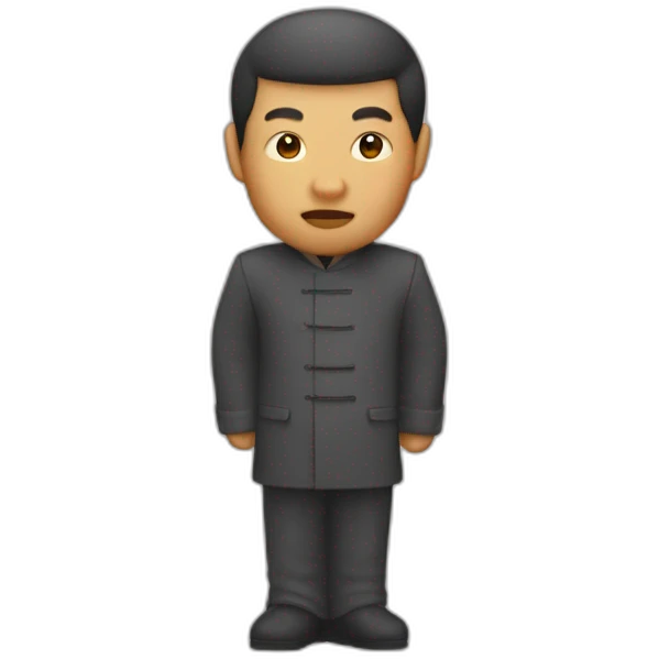 Chinois noir roux qui Dabe emoji