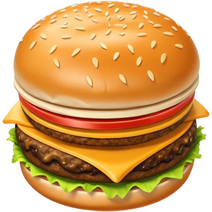 i want a Cheeseburger and Fries with a angle to 15–20° gentle bird’s-eye angle emoji