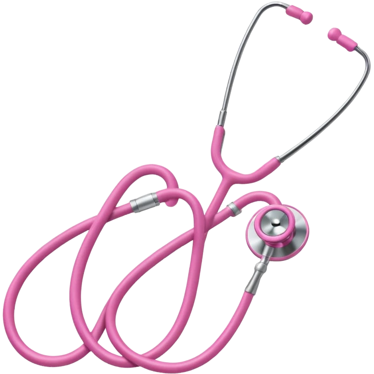 Pink stethoscope emoji