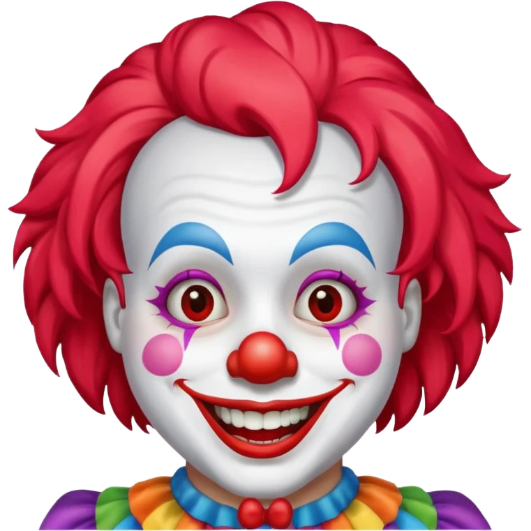 Clown big smile emoji