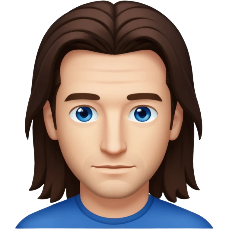 JC Chasez with long brown hair emoji