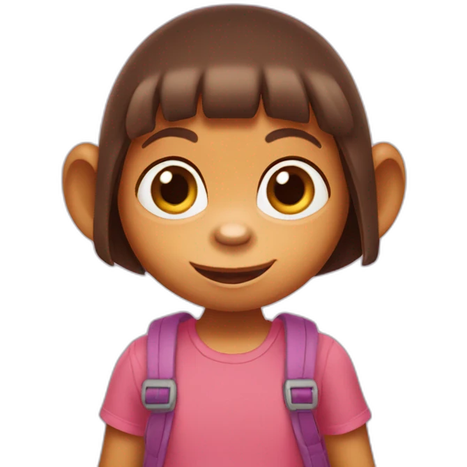 Dora the explorer monkey emoji