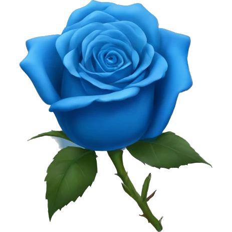 blue rose emoji