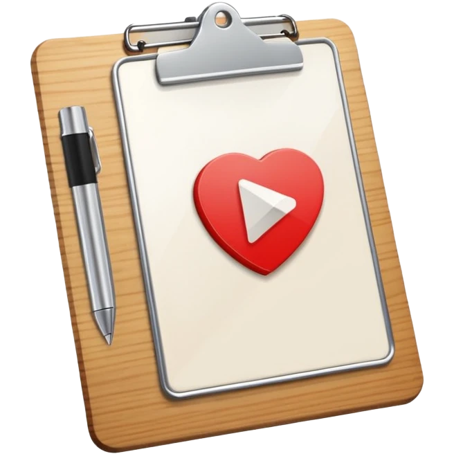 clipboard with a play button emoji