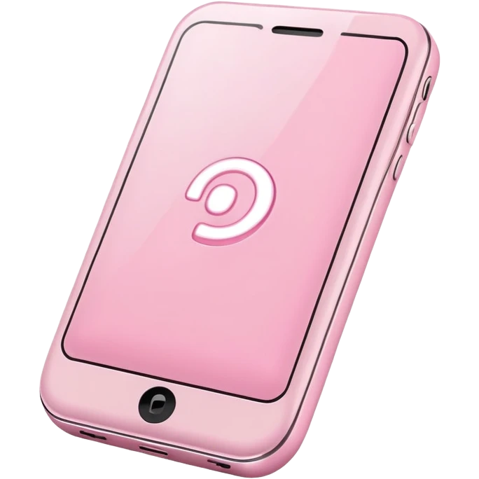 Light pink cellphone emoji