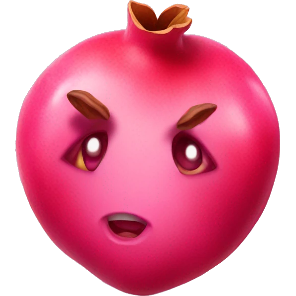 Pink pomegranate  emoji