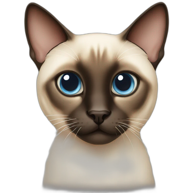 siamese cat with strabismus emoji
