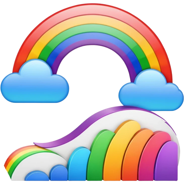 mac os mixed documents rainbows emoji