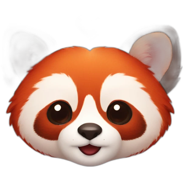 red panda heart emoji