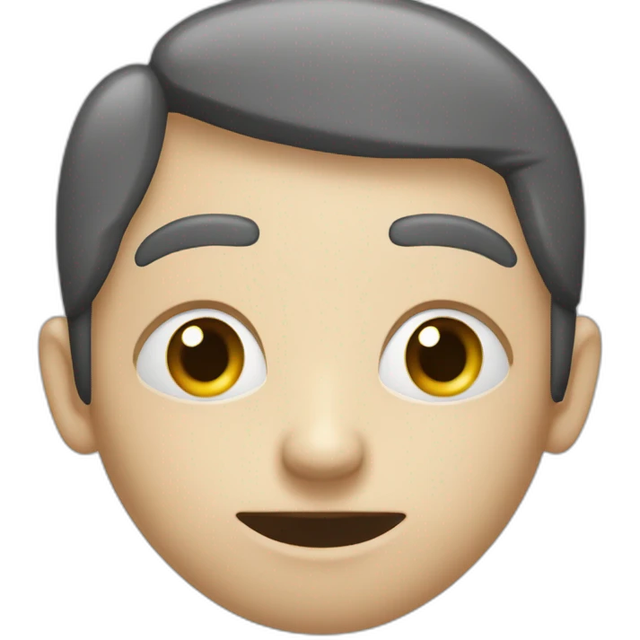 Rhombus shape curved eyes confused mounth no eyebrows no color no face border's  emoji