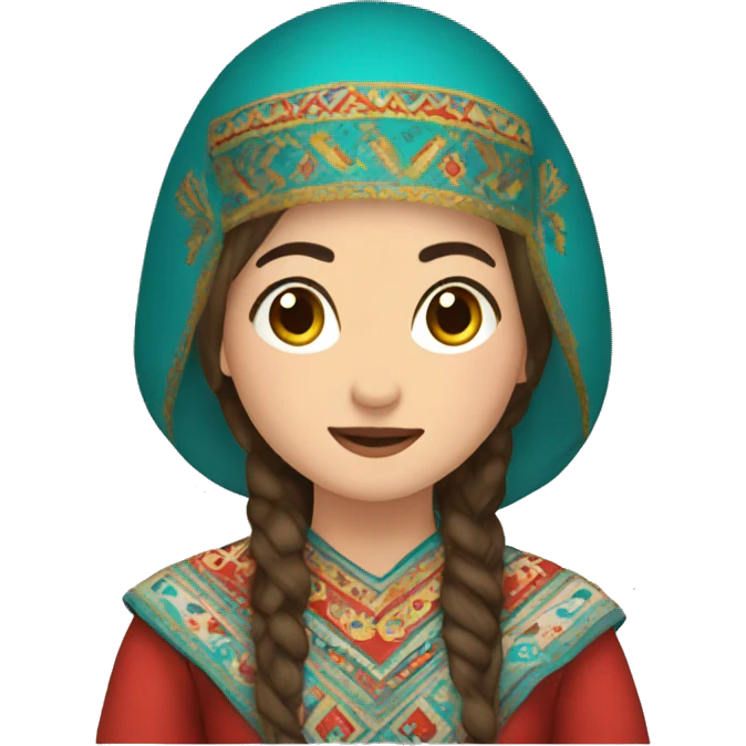 kazak kadın emoji