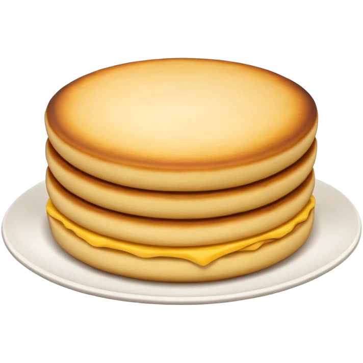 Colombian arepa, round corn cake, golden brown, slightly crispy exterior emoji