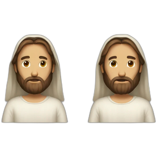 Jesus no face emoji