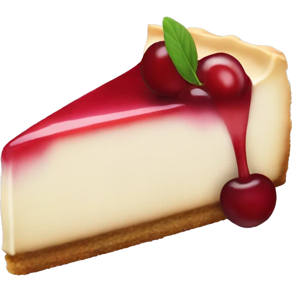 Cherry cheesecake emoji