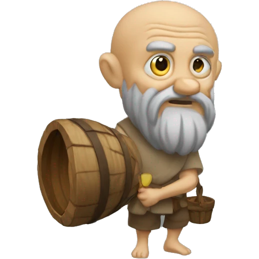 Diogenes bugging off of fent emoji