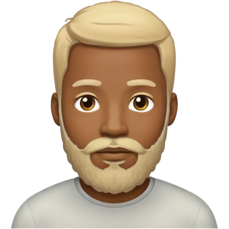 black guy with blonde beard  emoji