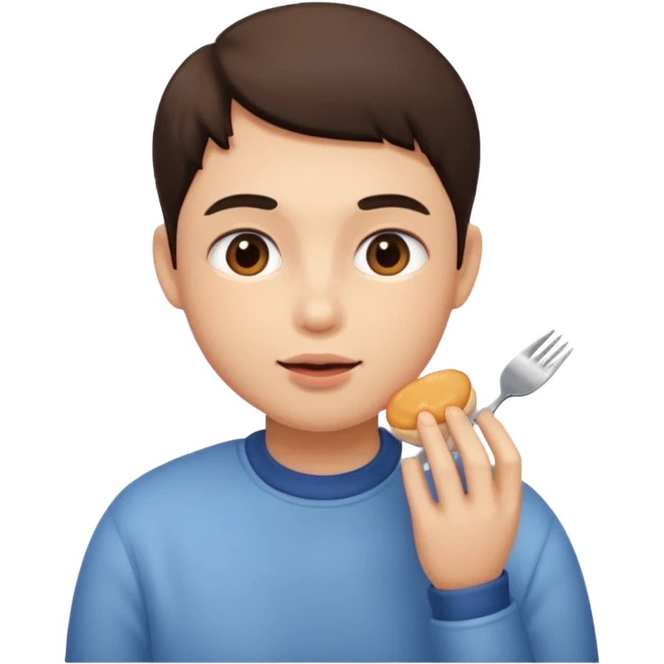 It's like having your cheeks gently pressed by fingers while you're eating. emoji