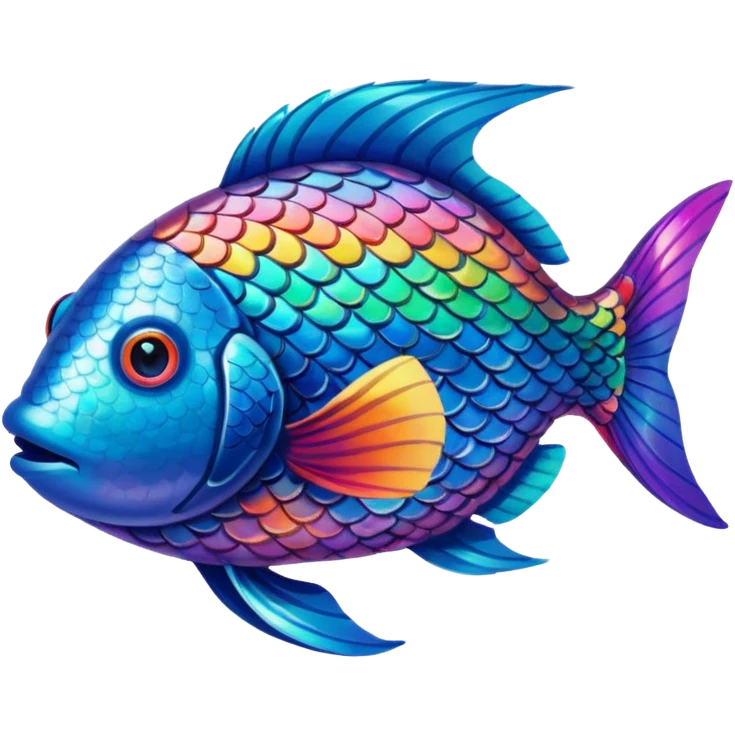 rainbow fish emoji