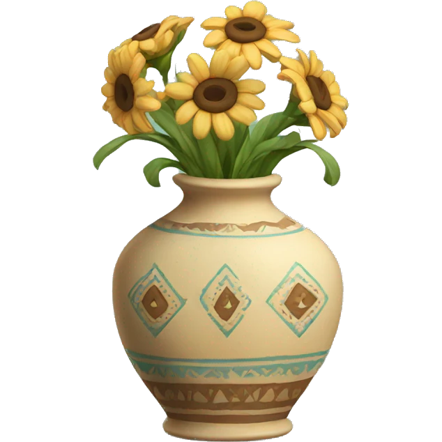 Boho vase emoji