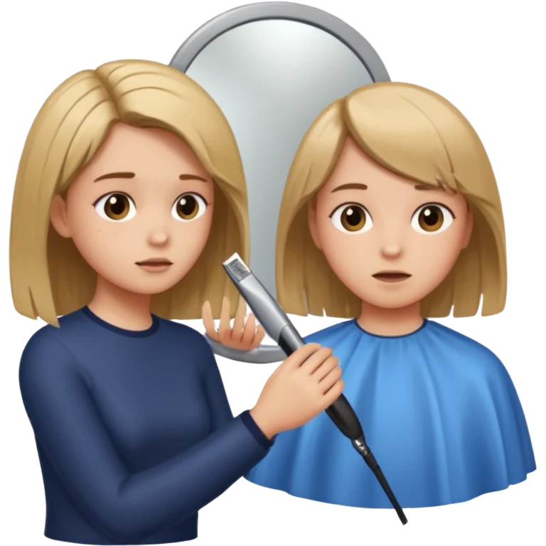 girl getting haircut emoji