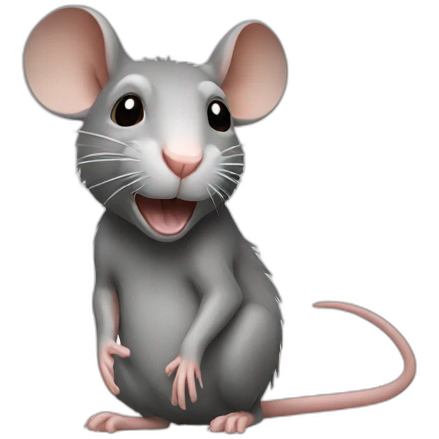 Stoned rat emoji