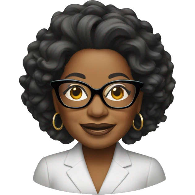 oprah winfrey with glasses emoji