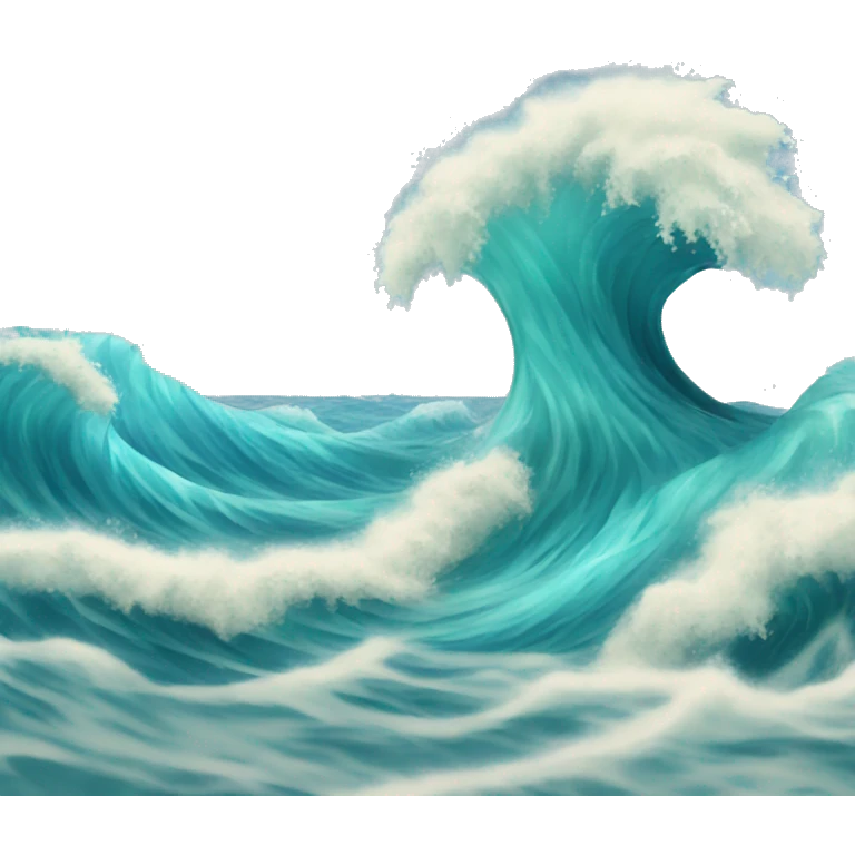 Ocean with big waves emoji