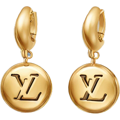 Louis Vuitton earrings  emoji