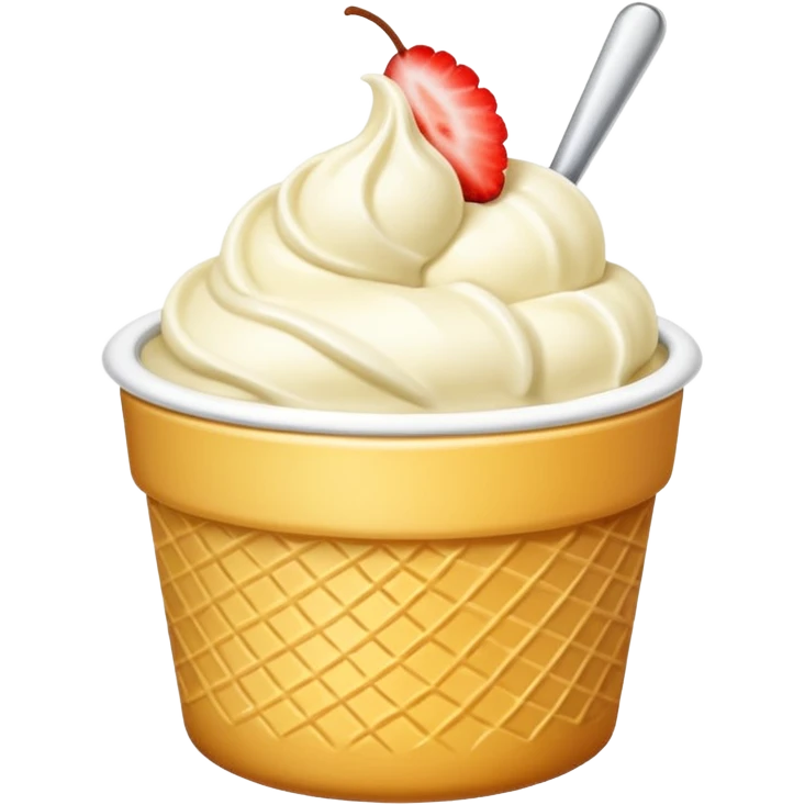 Vanilla with no cone emoji