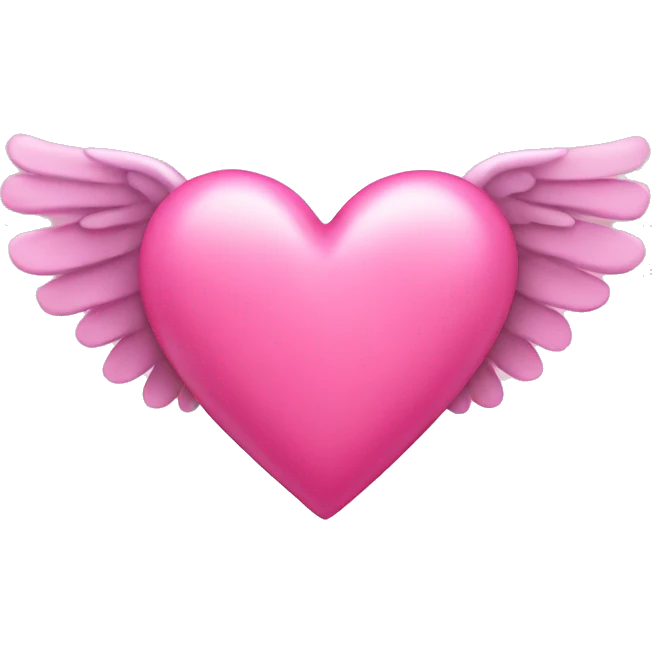 pink heart with wings emoji