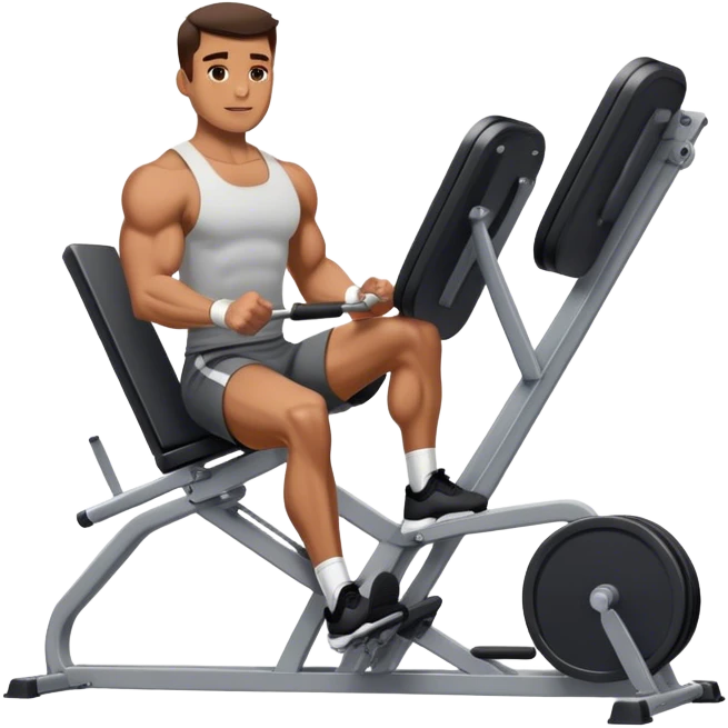 guy how to use a leg press machine emoji
