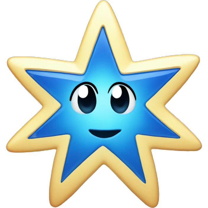 Azure shining star emoji
