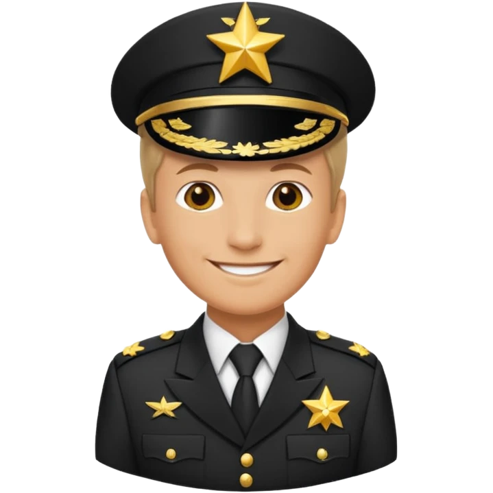 smiling general with four stars emoji