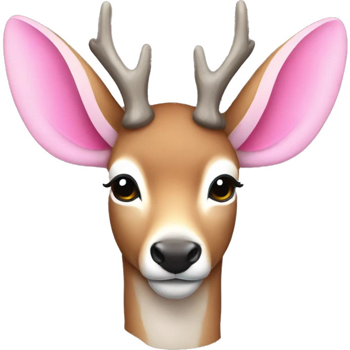 a deer with pink wings emoji