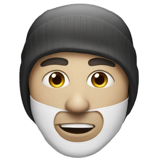 man with a ski mask emoji