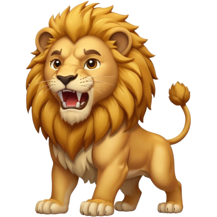 exceeding and roaring lion emoji