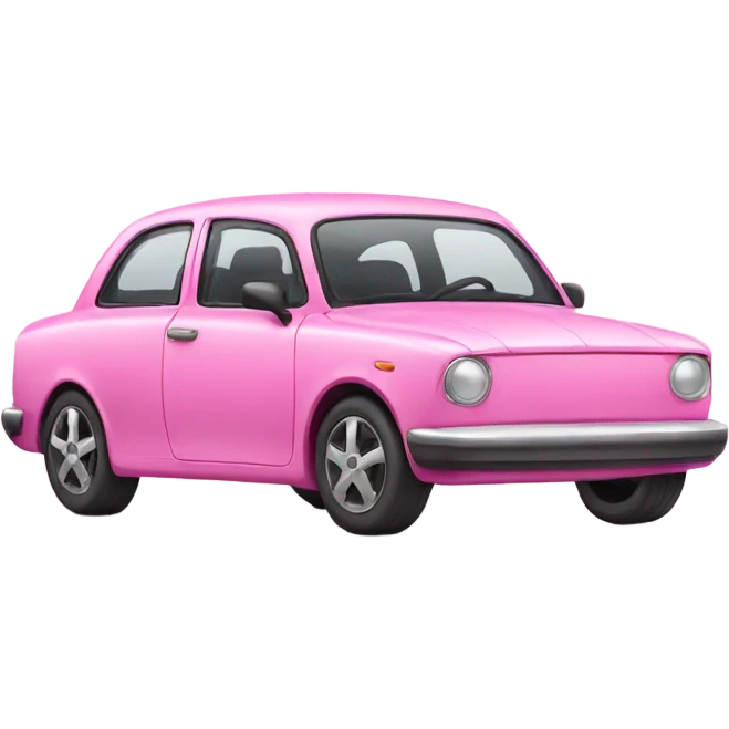pink car emoji