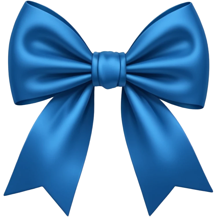 Laço azul escuro  emoji